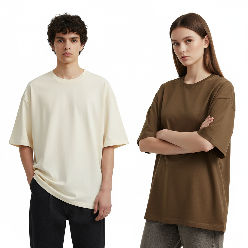 Cotton T-shirt Loose Short-sleeved