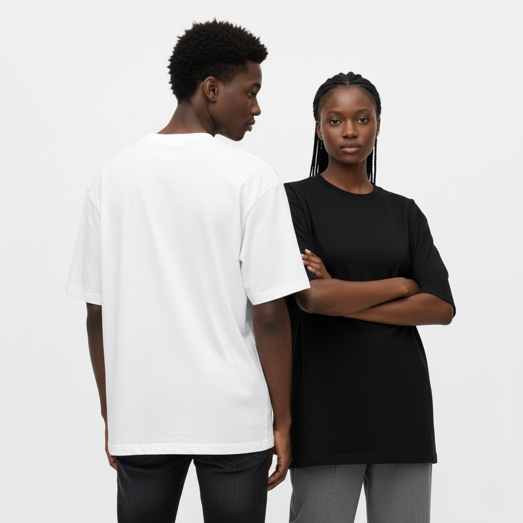 Cotton T-shirt Loose Short-sleeved