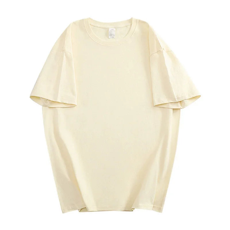 Cotton T-shirt Loose Short-sleeved